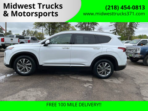 2019 Hyundai Santa Fe for sale at Midwest Trucks & Motorsports in Merrifield MN