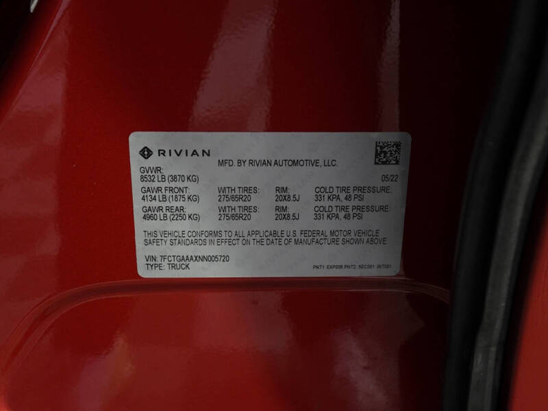 2022 Rivian R1T Adventure