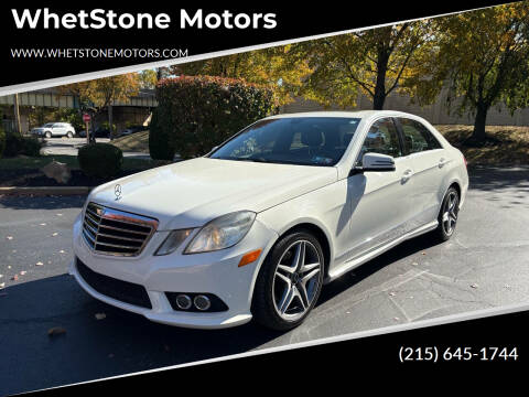 2010 Mercedes-Benz E-Class for sale at WhetStone Motors in Bensalem PA