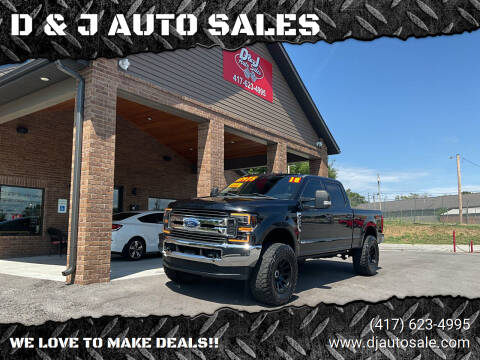 2018 Ford F-250 Super Duty for sale at D & J AUTO SALES in Joplin MO