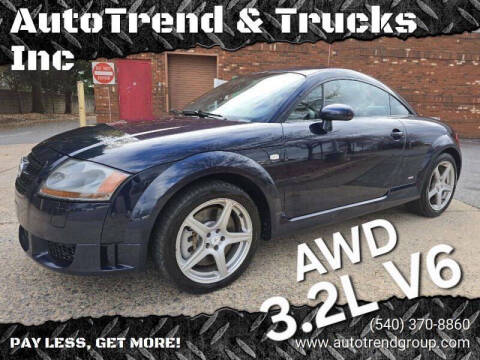 2005 Audi TT for sale at AutoTrend & Trucks Inc in Fredericksburg VA