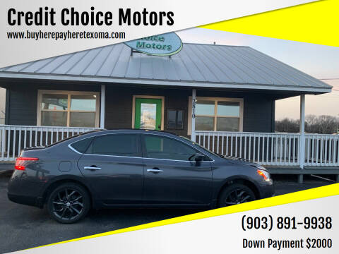2013 Nissan Sentra for sale at Credit Choice Motors in Sherman TX