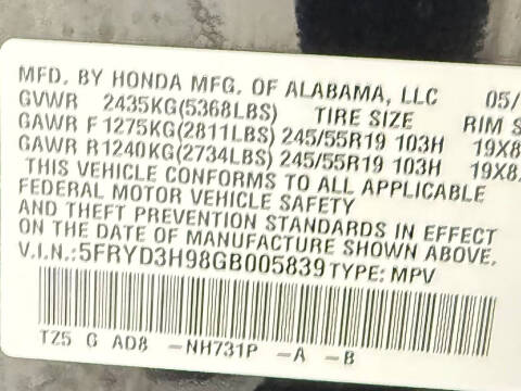 2016 Acura MDX w/Advance