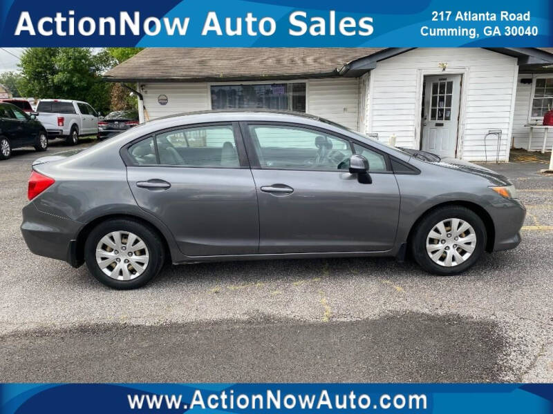2012 Honda Civic for sale at ACTION NOW AUTO SALES in Cumming GA