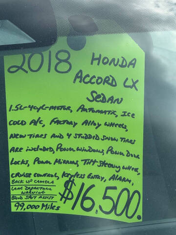 2018 Honda Accord LX