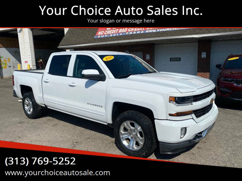 2018 Chevrolet Silverado 1500 for sale at Your Choice Auto Sales Inc. in Dearborn MI