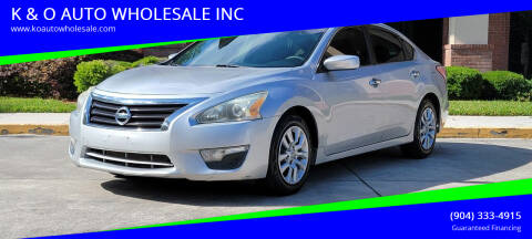 2013 Nissan Altima for sale at K & O AUTO WHOLESALE INC in Jacksonville FL