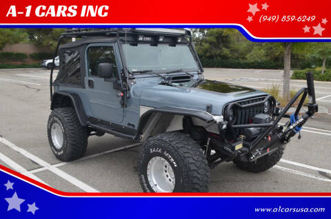 2003 Jeep Wrangler for sale at A-1 CARS INC in Mission Viejo CA