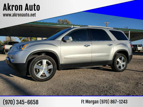 2012 GMC Acadia for sale at Akron Auto in Akron CO