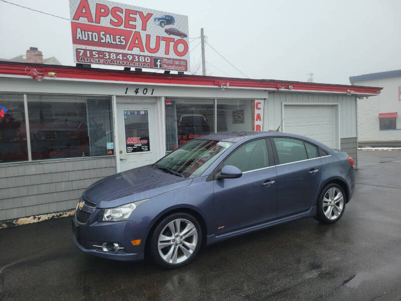 2014 Chevrolet Cruze for sale at Apsey Auto in Marshfield WI