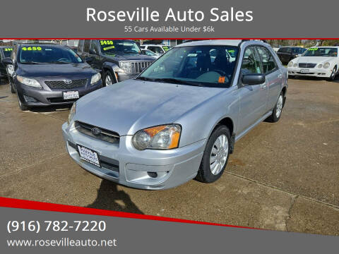 2004 Subaru Impreza for sale at Roseville Auto Sales in Roseville CA