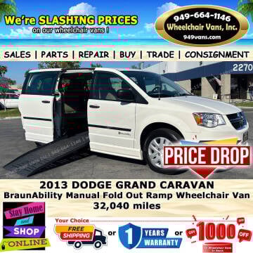 2013 Dodge Grand Caravan for sale at Wheelchair Vans Inc in Laguna Hills CA