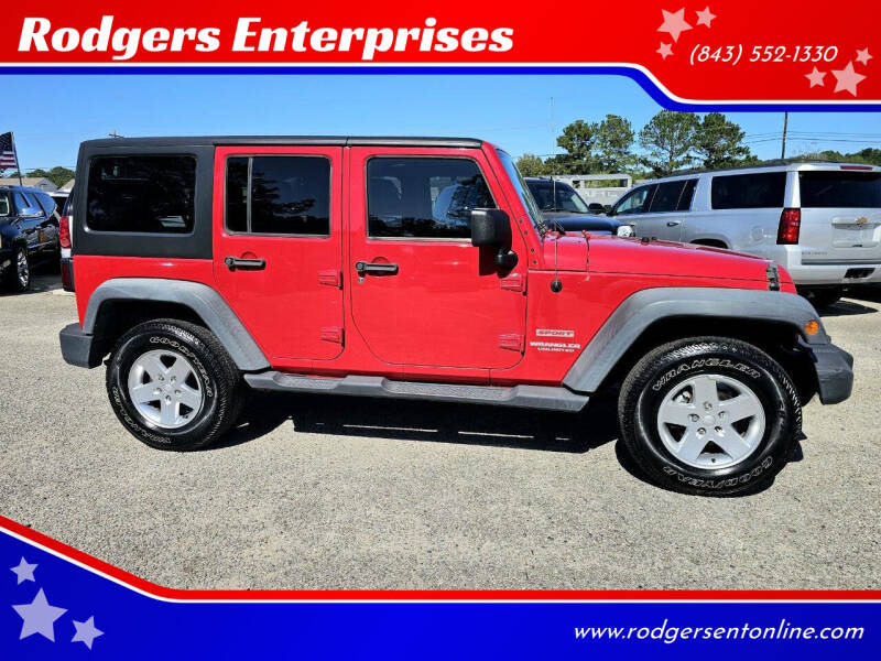 2011 Jeep Wrangler Unlimited for sale at Rodgers Wranglers in North Charleston SC