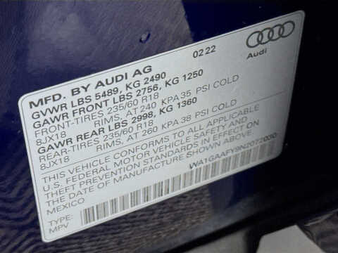 2022 Audi Q5 quattro S line Premium 45 TFSI