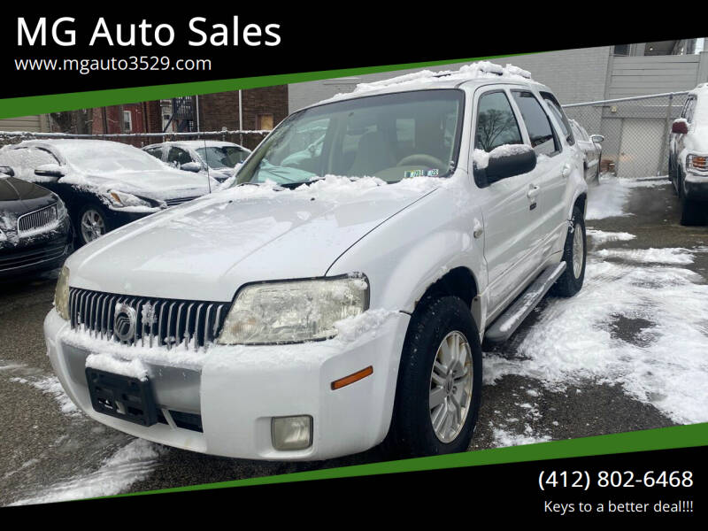 2007 Mercury Mariner for sale at MG Auto Sales in Pittsburgh PA