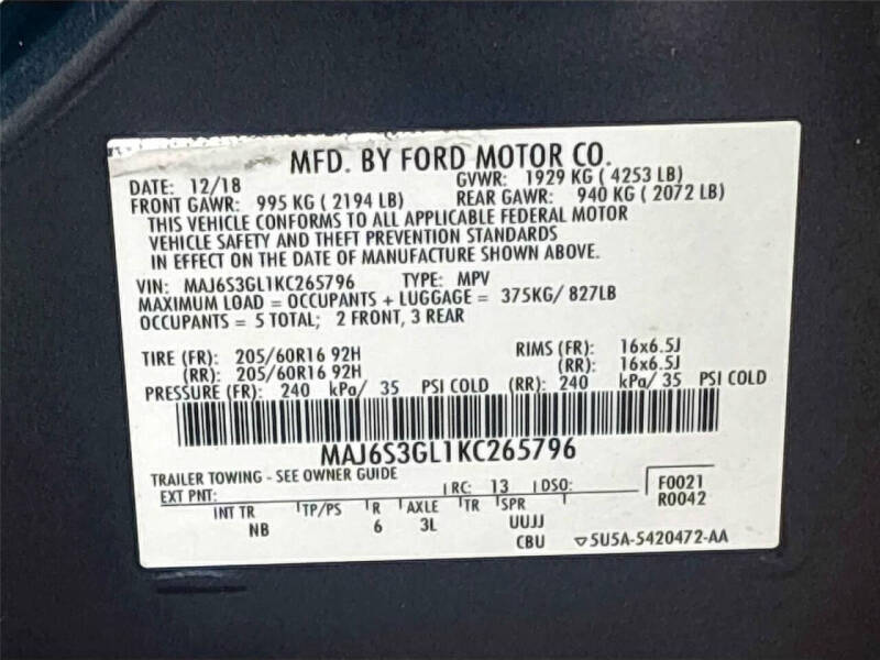 2019 Ford EcoSport SE