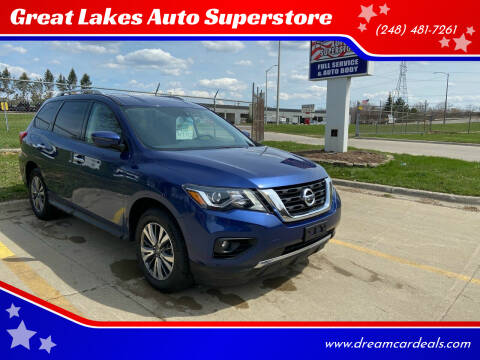 2018 Nissan Pathfinder for sale at Great Lakes Auto Superstore in Waterford Township MI