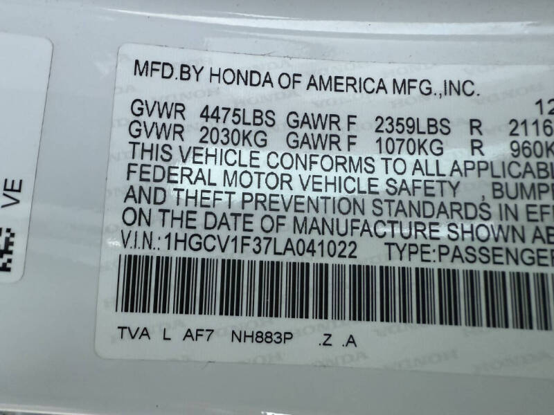 2020 Honda Accord Sport