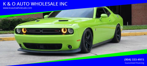 2015 Dodge Challenger for sale at K & O AUTO WHOLESALE INC in Jacksonville FL