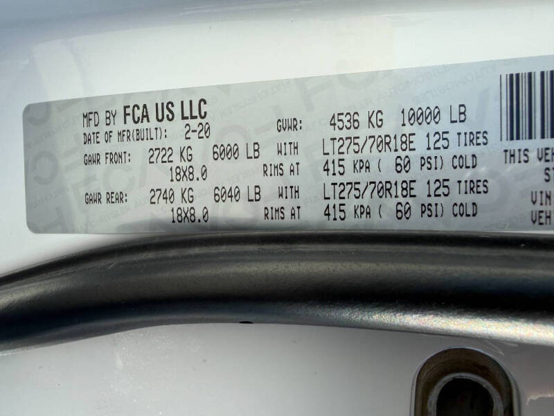 2020 RAM 2500 Big Horn