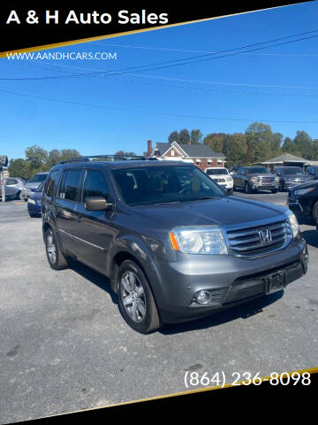 2013 Honda Pilot for sale at A & H Auto Sales in Greenville SC