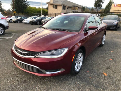 2016 Chrysler 200 for sale at KARMA AUTO SALES in Federal Way WA