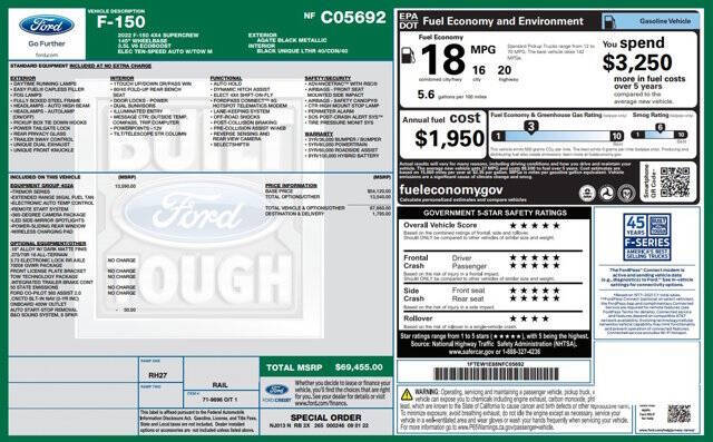 2022 Ford F-150 Tremor