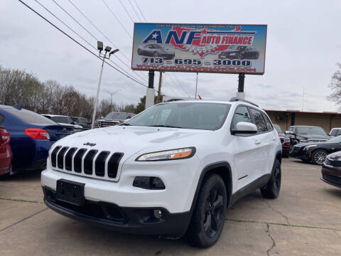 2018 Jeep Cherokee for sale at ANF AUTO FINANCE in Houston TX