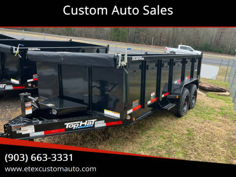 2024 Top Hat 7x16 Dump Trailer for sale at Custom Auto Sales - TRAILERS in Longview TX