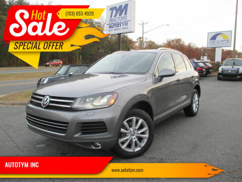 2013 Volkswagen Touareg for sale at AUTOTYM INC. in Fredericksburg VA