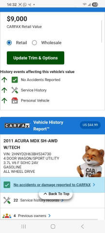 2011 Acura MDX SH-AWD w/Tech