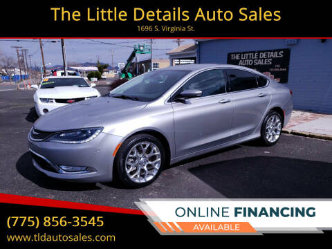 2015 Chrysler 200 for sale at The Little Details Auto Sales in Reno NV