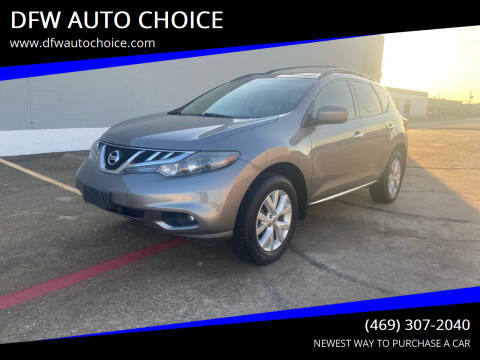 2012 Nissan Murano for sale at DFW AUTO CHOICE in Dallas TX