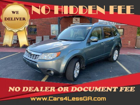 2012 Subaru Forester for sale at Cars4Less GA in Alpharetta GA