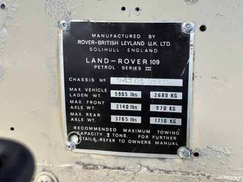 1974 Land Rover Series III