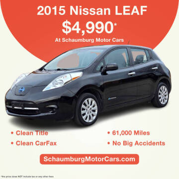 2015 Nissan LEAF for sale at Schaumburg Motor Cars in Schaumburg IL