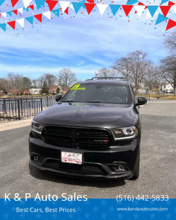 2018 Dodge Durango for sale at K & P Auto Sales in Baldwin NY