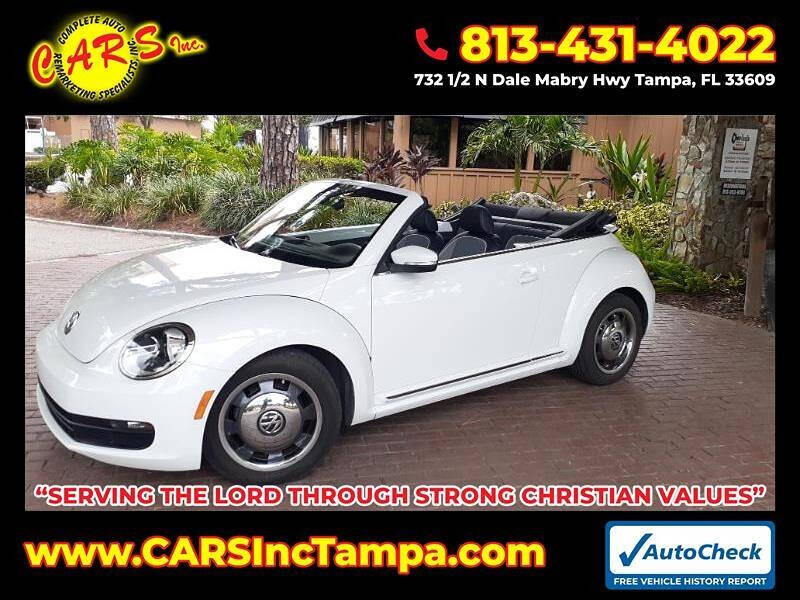 2016 Volkswagen Beetle Convertible for sale at Complete Auto Remarketing Specialists Inc. in Tampa, FL