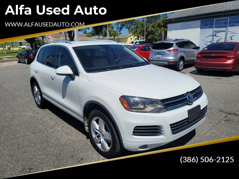 2013 Volkswagen Touareg for sale at Alfa Used Auto in Holly Hill FL