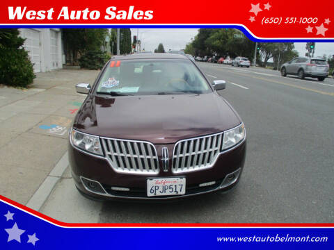 2011 Lincoln MKZ Hybrid for sale at West Auto Sales in Belmont CA