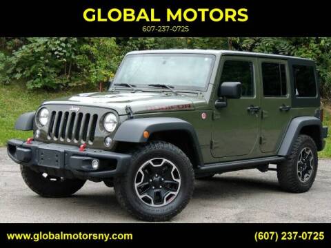 2015 Jeep Wrangler Unlimited for sale at GLOBAL MOTORS in Binghamton NY