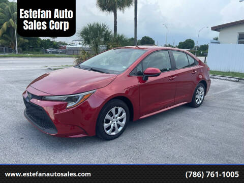 2021 Toyota Corolla for sale at Estefan Auto Sales Corp in Hialeah FL