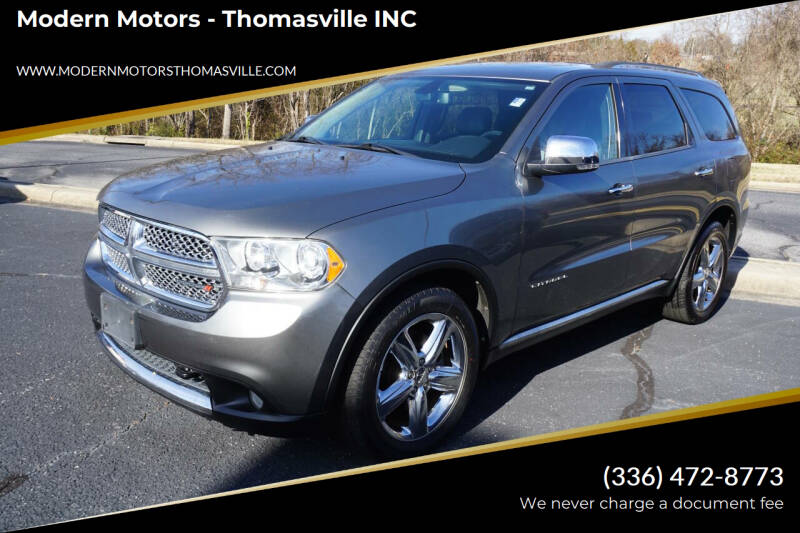 2013 Dodge Durango for sale at Modern Motors - Thomasville INC in Thomasville NC