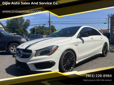2016 Mercedes-Benz CLA for sale at Dijie Auto Sales and Service Co. in Johnston RI