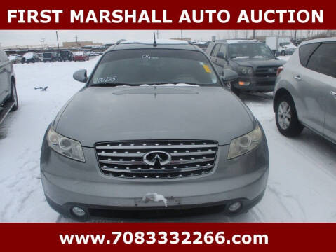 2004 Infiniti FX35 for sale at First Marshall Auto Auction in Harvey IL