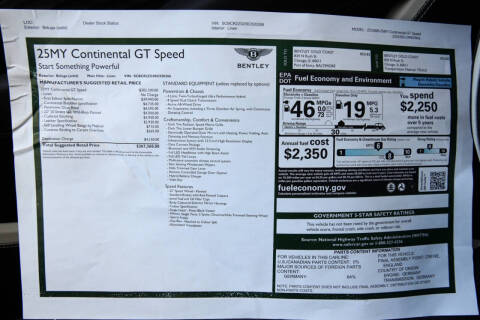 2025 Bentley Continental GT Speed