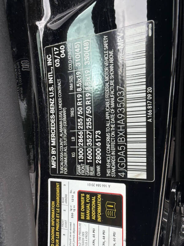 2017 Mercedes-Benz GLE GLE 350