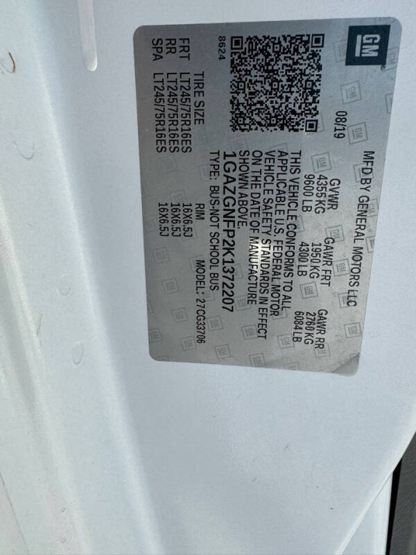 2019 Chevrolet Express LS 3500