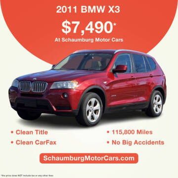 2011 BMW X3 for sale at Schaumburg Motor Cars in Schaumburg IL