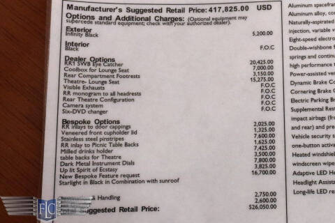 2016 Rolls-Royce Phantom